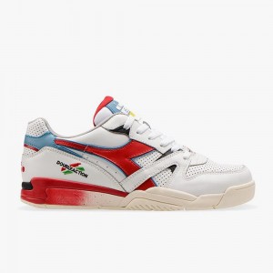 Diadora Duratech Lave Sneakers Dame Hvide | DMZBQAE-58