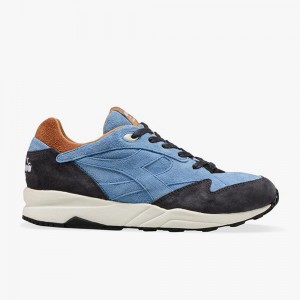 Diadora Eclipse Lave Sneakers Herre Blå | YMUTOFI-92