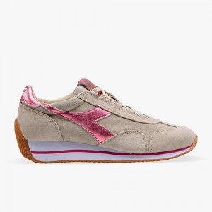 Diadora Equipe Lave Sneakers Dame Beige | SFOZDQU-03