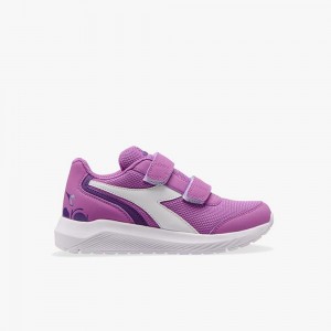 Diadora Falcon Løbesko Børn Lilla | SGQNBVZ-95