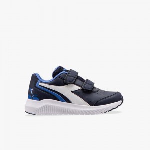 Diadora Falcon Løbesko Børn Mørkeblå | HBQAKGT-45