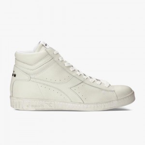 Diadora Game Høje Sneakers Dame Hvide | UTZMLXW-25