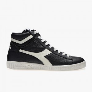 Diadora Game Høje Sneakers Dame Sort | PVDNLAQ-80