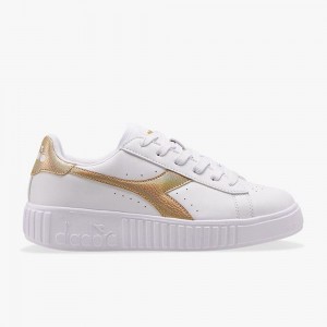 Diadora Game Lave Sneakers Børn Guld | BZNMLPS-54