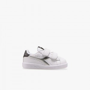 Diadora Game Lave Sneakers Børn Hvide | QTHXNPM-53