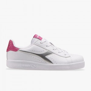 Diadora Game Lave Sneakers Børn Hvide | RHSUJWN-84