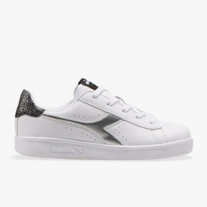 Diadora Game Lave Sneakers Børn Hvide | WVXTCKZ-69