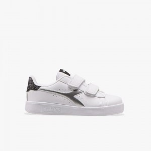 Diadora Game Lave Sneakers Børn Hvide | YAOVFKL-51