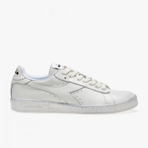 Diadora Game Lave Sneakers Dame Hvide | IENKDXW-56