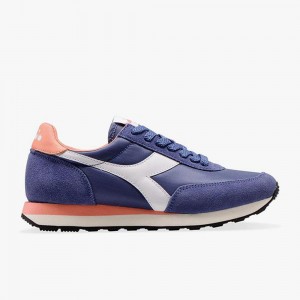 Diadora Koala Lave Sneakers Dame Blå | RMVZISE-42