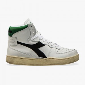 Diadora MI Basket Høje Sneakers Dame Grøn | TYXABSQ-40