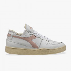 Diadora MI Basket Lave Sneakers Dame Lyserød | JSGUOAY-62