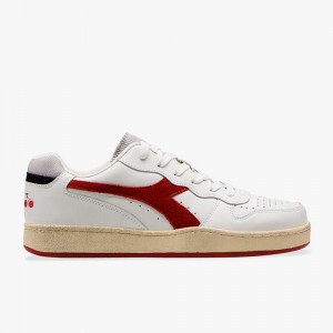 Diadora MI Basket Lave Sneakers Dame Rød | MQOXNGY-51