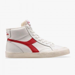 Diadora Melody Høje Sneakers Dame Rød | PENGLSA-49