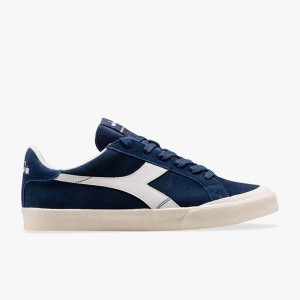 Diadora Melody Lave Sneakers Herre Mørkeblå | OQYHKCZ-03