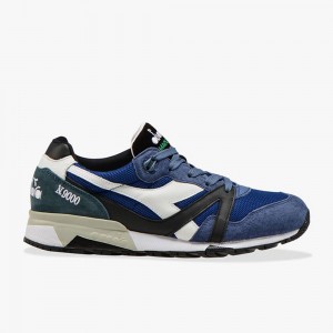 Diadora N9000 Lave Sneakers Herre Mørkeblå | YHTZAON-60