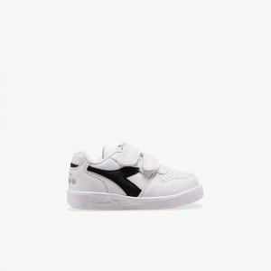 Diadora Playground Lave Sneakers Børn Hvide | XPCKISR-84