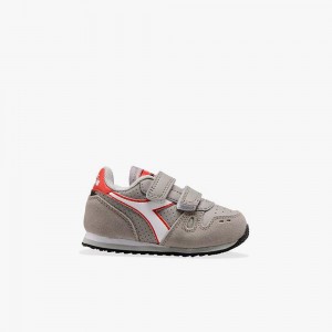 Diadora Simple Run Lave Sneakers Børn Grå | MTDHXLB-60