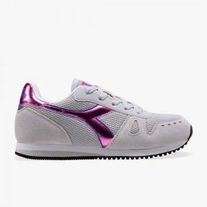 Diadora Simple Run Lave Sneakers Børn Grå | WHYNBSM-72