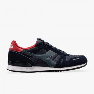 Diadora Titan Lave Sneakers Herre Mørkeblå | PNYZEJD-02