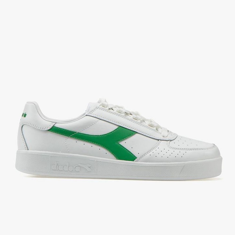 Diadora B. Elite Lave Sneakers Dame Grøn | YWUTDOJ-10