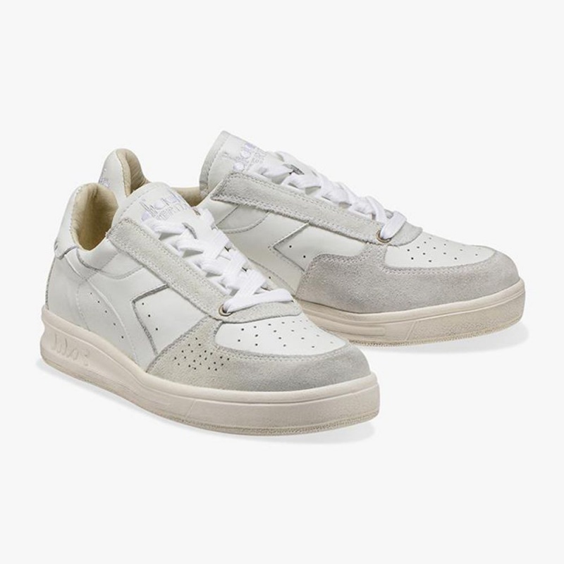 Diadora B. Elite Lave Sneakers Herre Hvide | KRNXUWL-63