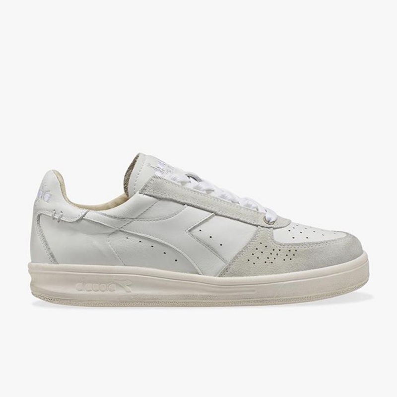 Diadora B. Elite Lave Sneakers Herre Hvide | KRNXUWL-63