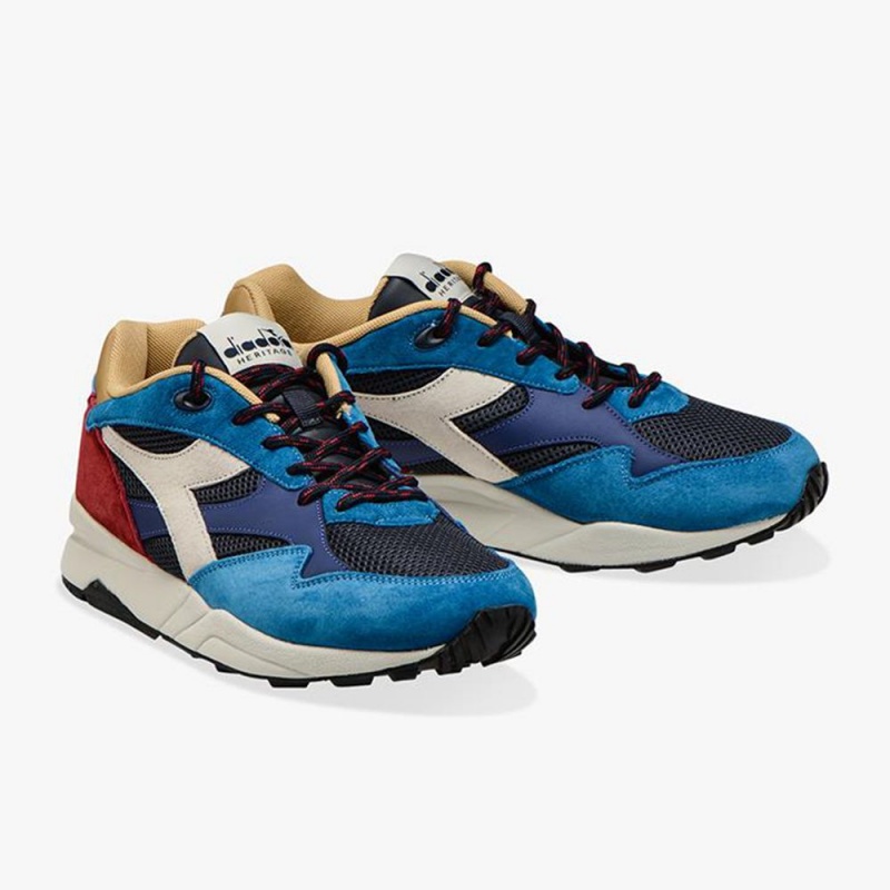 Diadora Eclipse Lave Sneakers Herre Blå | DBLGCOR-45