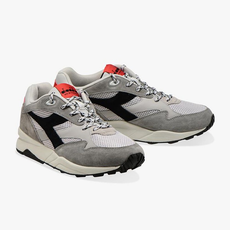 Diadora Eclipse Lave Sneakers Herre Grå | DWSVFGU-57