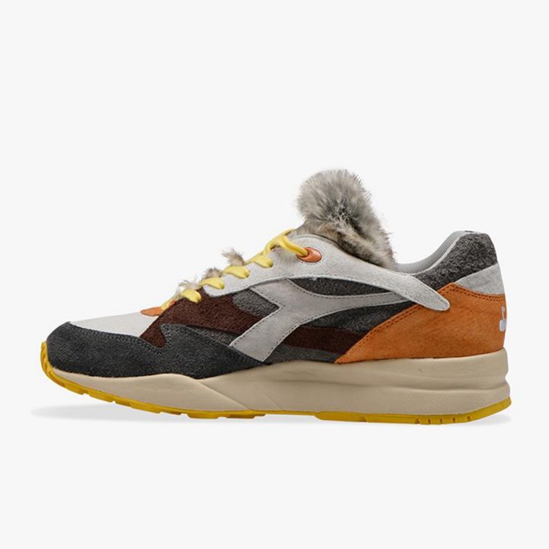 Diadora Eclipse Lave Sneakers Herre Grå | QLNVJIP-06