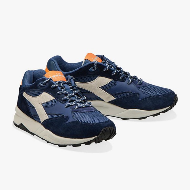 Diadora Eclipse Lave Sneakers Herre Mørkeblå | HZUDLXK-51