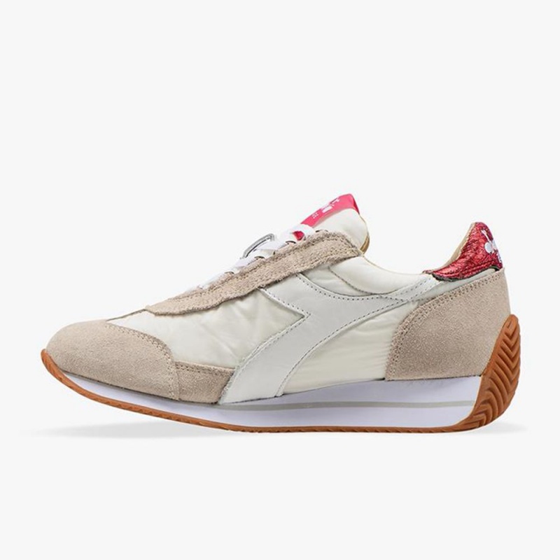 Diadora Equipe Lave Sneakers Dame Beige | MZNQJOR-03