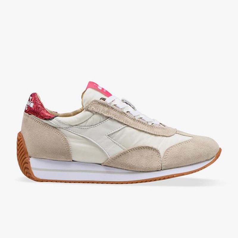 Diadora Equipe Lave Sneakers Dame Beige | MZNQJOR-03