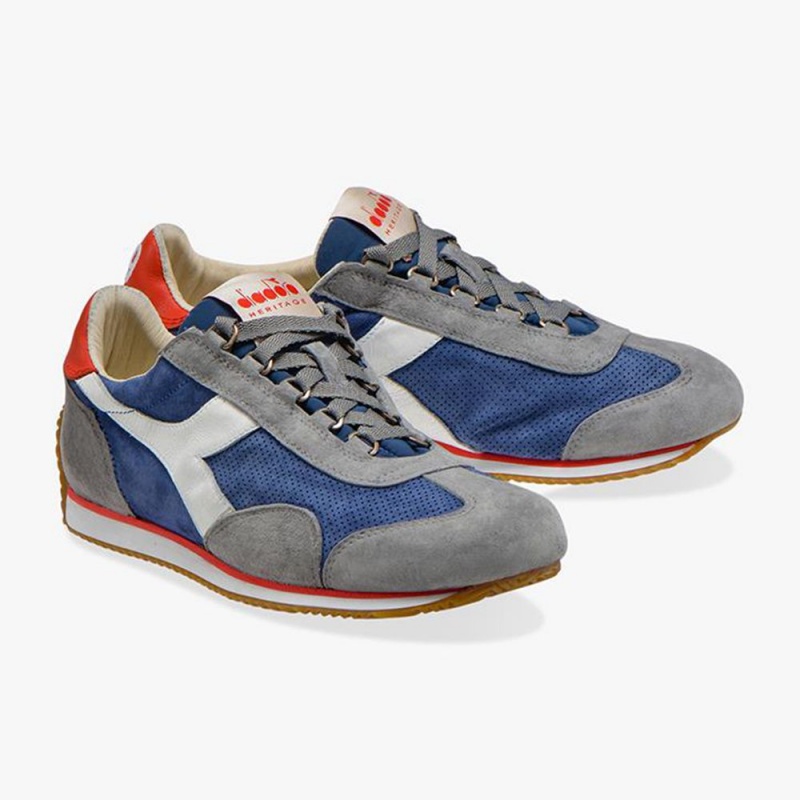 Diadora Equipe Lave Sneakers Dame Blå | QNFZBLJ-80