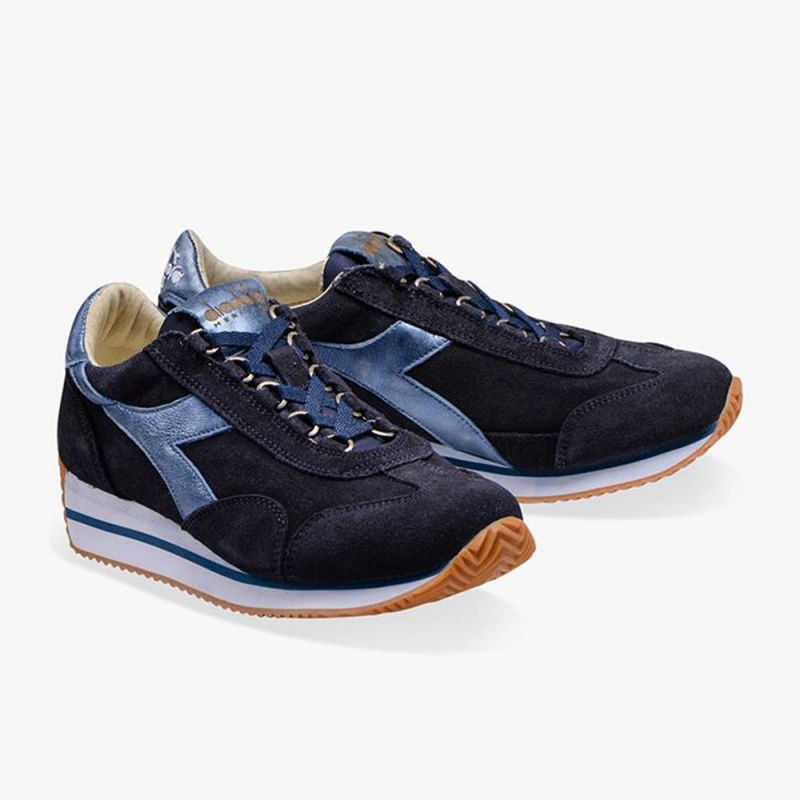 Diadora Equipe Lave Sneakers Dame Mørkeblå | EDFBTQH-72