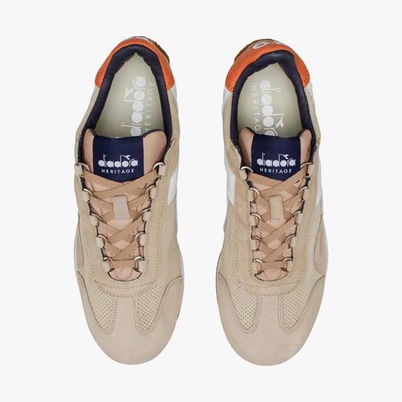 Diadora Equipe Lave Sneakers Herre Beige | MFEBDSW-73