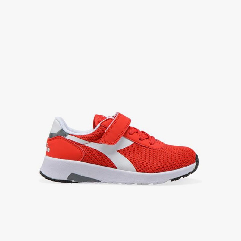 Diadora Evo Run Lave Sneakers Børn Rød | IOKFVPB-02