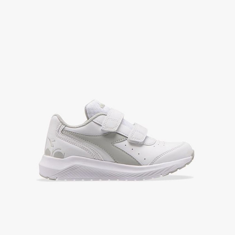 Diadora Falcon Løbesko Børn Hvide | CZRFLBE-91