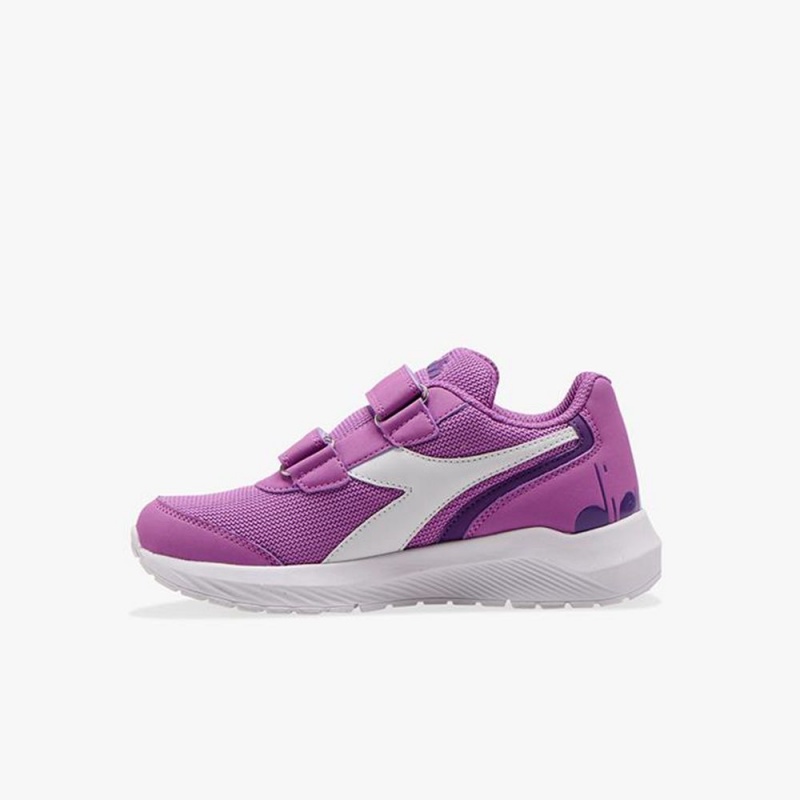 Diadora Falcon Løbesko Børn Lilla | SGQNBVZ-95