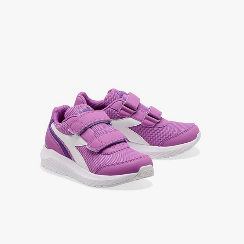 Diadora Falcon Løbesko Børn Lilla | SGQNBVZ-95