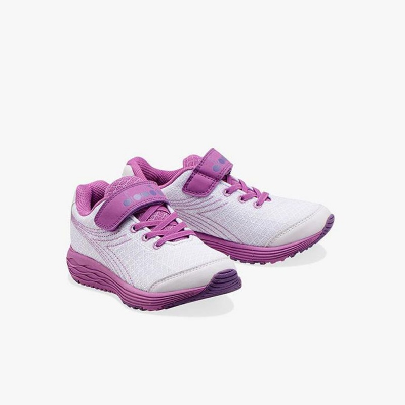 Diadora Flamingo Løbesko Børn Hvide | XANYQLT-52