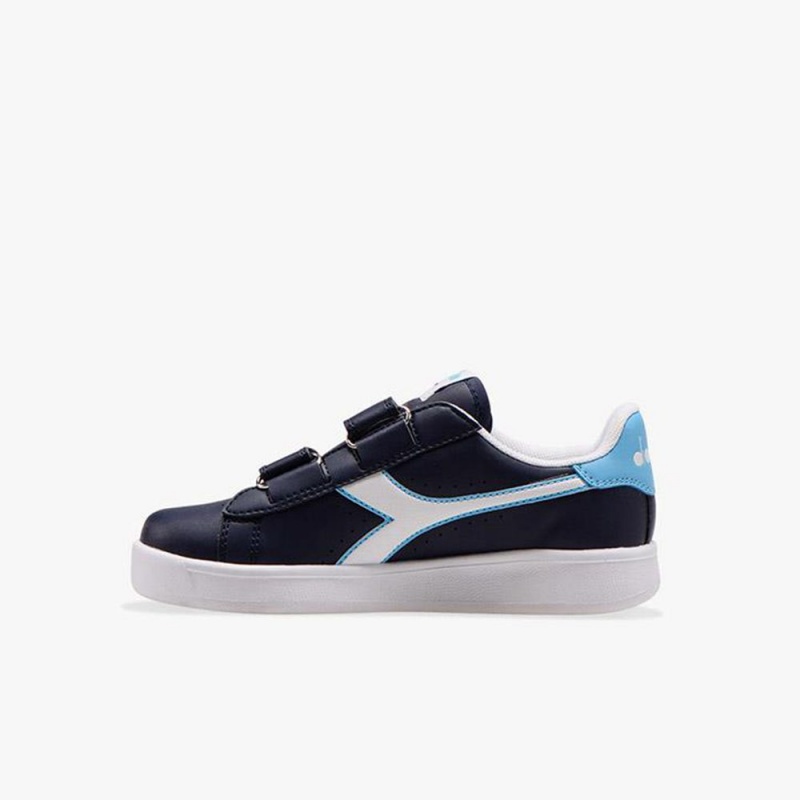 Diadora Game Lave Sneakers Børn Mørkeblå | UKAZWRT-43