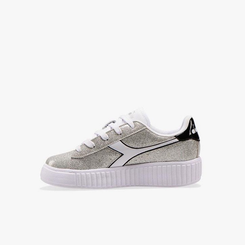 Diadora Game Lave Sneakers Børn Sølv | MBFWIKU-26