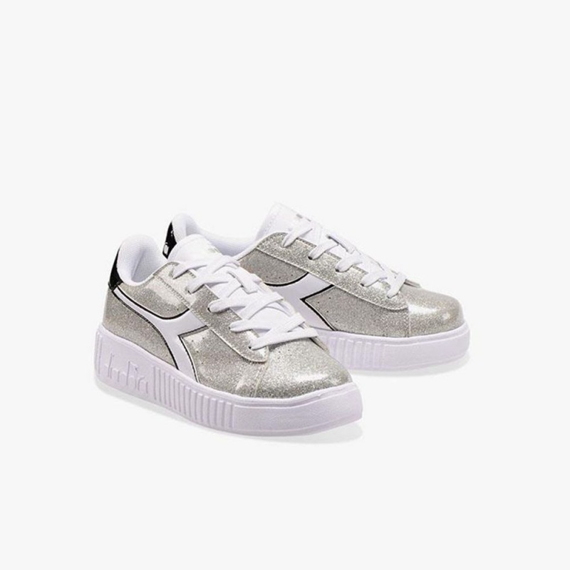 Diadora Game Lave Sneakers Børn Sølv | MBFWIKU-26