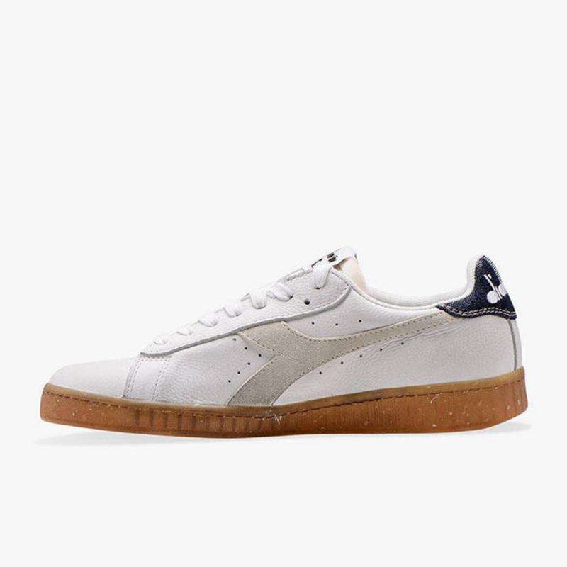 Diadora Game Lave Sneakers Herre Hvide | PBKTUXZ-14