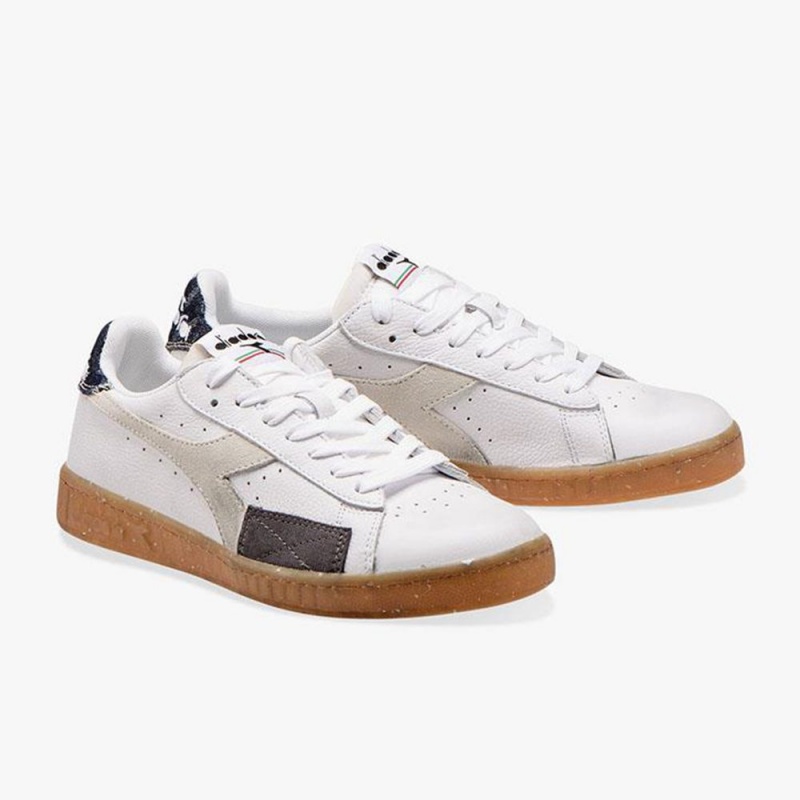 Diadora Game Lave Sneakers Herre Hvide | PBKTUXZ-14