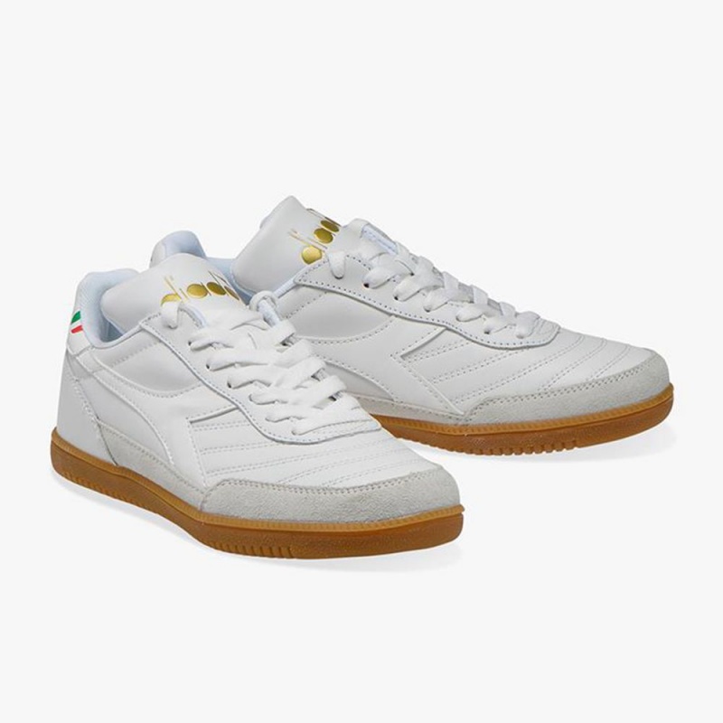 Diadora Gold Lave Sneakers Herre Hvide | TOPKAVM-10