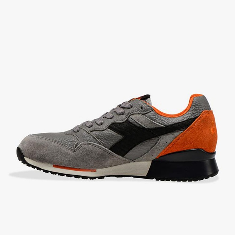 Diadora Intrepid Lave Sneakers Herre Grå | QLWDTKB-27