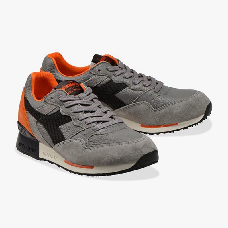 Diadora Intrepid Lave Sneakers Herre Grå | QLWDTKB-27