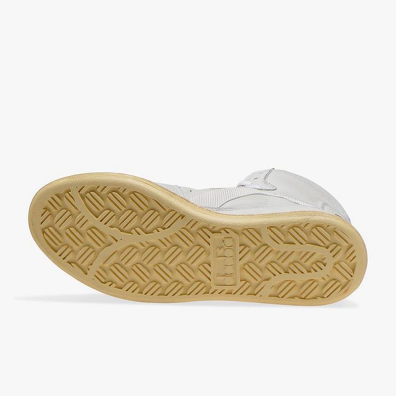 Diadora MI Basket Høje Sneakers Herre Hvide | YFZSUDX-19